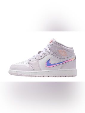 Air Jordan 1 Mid Barely Grape/Atomic Pink 6.5 Y / 7.5-8 women